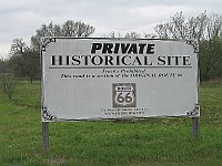USA - Luther OK - Private Route 66 Sign (17 Apr 2009)